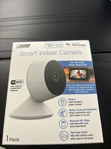 Feit Electric Plug-in Indoor Wi-Fi Security Camera - Black/White Brand Sealed - Picture 1 of 2