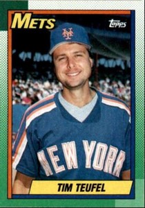 1990 Topps Baseball Cards Tim Teufel New York Mets #764