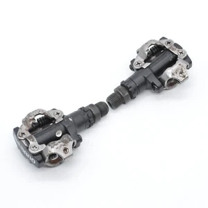 Shimano PD-M520 SPD Clipless Black XC Bicycle Pedals 9/16th" Axle Mountain Bike - Picture 1 of 4