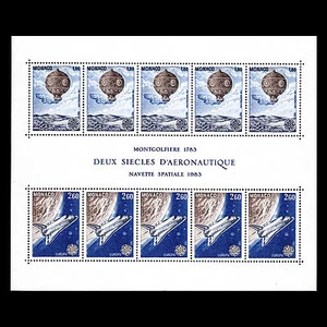 Monaco 1983 - Europa "Space Exploration" Full Sheet - Sc 1369a MNH - Picture 1 of 3