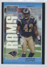 2005 Bowman Chrome Blue Refractor /250 Jerome Carter #198 Rookie RC