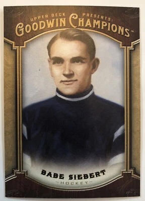 2014 upper deck goodwin champions Babe Siebert #156 HoF - Image 1 of 2