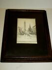 Framed Don Swann (1889-1954) Monument and Snow Etching 171/300 Signed