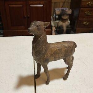 Antique Deer/Stag Penny Cast Iron Still Bank by A. C. Williams Circa 1910