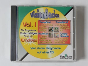 PC CD-ROM VisionBasics Vol I PowerStart PowerAdreß PowerCalc Crystal Slammer - Imagen 1 de 1
