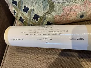 Nina Campbell wallpaper roll - Beige Feint wide Stripe - Picture 1 of 2