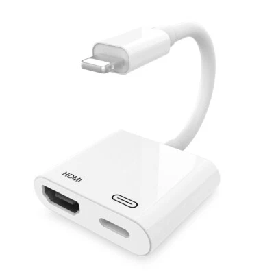 iPhone to HDMI AV Adapter Converter for iPhone 14/13/12/11/8 Plus SE2/SE3 iPad - Image 1 of 4