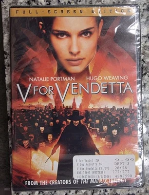 V for Vendetta (Full Screen Edition) DVD Natalie Portman Brand New/Sealed - Image 1 of 3