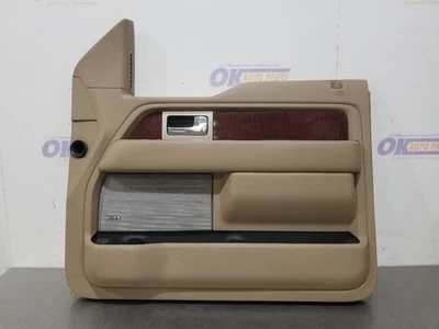 10 2010 FORD F150 KING RANCH FRONT DOOR TRIM PANEL BROWN LEATHER RIGHT PASSENGER Foto 1 de 4