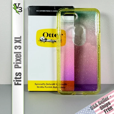 OtterBox Symmetry  Case for Google Pixel 3 XL - Rainbow Glitter | Slim & Stylish - Image 1 of 4