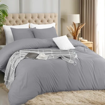 Conjunto de capa de edredom de luxo capa de edredom macia conjuntos de cama com fronhas de travesseiro Twin King - Imagem 1 de 4