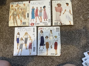 Lot of 5 McCall's Womens Sewing Patterns UNCUT Mixed Sizes - Picture 1 of 11