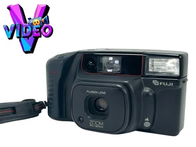 VIDEO [MINT] Fuji Zoom Cardia 800 Date Point & Shoot 35mm Film Camera From JAPAN - Image 1 of 4