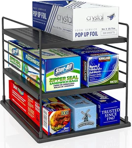 Organizador despensa compartimiento divido para papel aluminio y bolsas - Bild 1 von 12