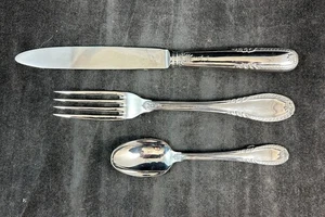 Ricci Impero Stainless Group of 1 Knife 1 Dinner Fork and 1 Teaspoon - Picture 1 of 5