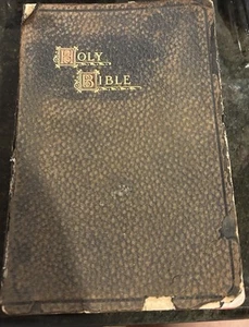 Holy Bible Self Pronouncing Teachers Edition Bagster 1901 James Pott & Co. - Picture 1 of 8