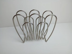 Porta tovaglioli o lettere Spectrum Design "Bloom" nichel satinato 5" altezza 6" larghezza - Foto 1 di 9