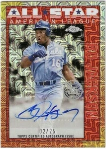 Paquete plateado Topps 2025 BO JACKSON 1990 All Star refractor naranja automático/25 - Imagen 1 de 2