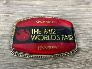 VINTAGE 1982 WELTAUSSTELLUNG KNOXVILLE, TN SOUVENIR GÜRTELSCHNALLE - Bild 1 von 10