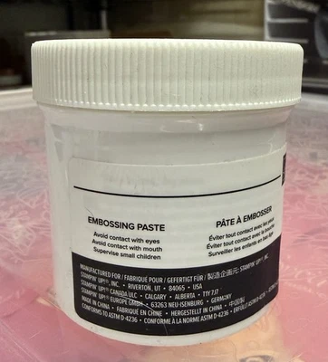 Stampin Up Embossing Paste 4 oz Matte Finish Adds Texture New - Image 1 of 3