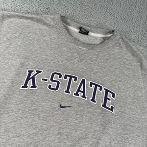 Felpa Kansas State Wildcats uomo 2XL Center Swoosh basket Nike pullover - Foto 1 di 17