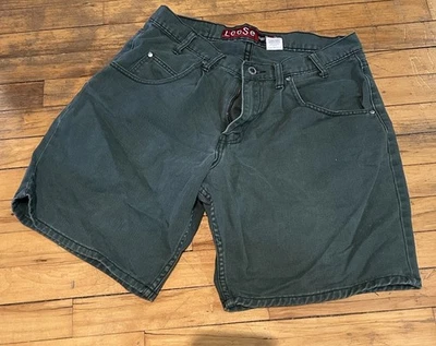 Pantalones Cortos de Jeans Levis Plateados Calce Suelto Para Hombre 33 Verde 5 Bolsillos Plisados De Colección Foto 1 de 4