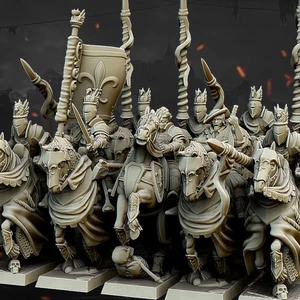 Schwere Kavallerie mit Kommandogruppe 10 Modelle Highland Miniaturen Kavallerie versch. - Bild 1 von 9