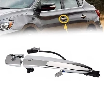 Front Left Plastic Door Handle Replacement for Nissan Cars Fits Many Models - Image 1 of 4
