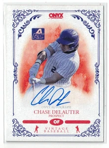 2022 Onyx Vintage RC AUTO Chase DeLauter #VACD! Guardians! Rookie! Autograph! - Picture 1 of 2