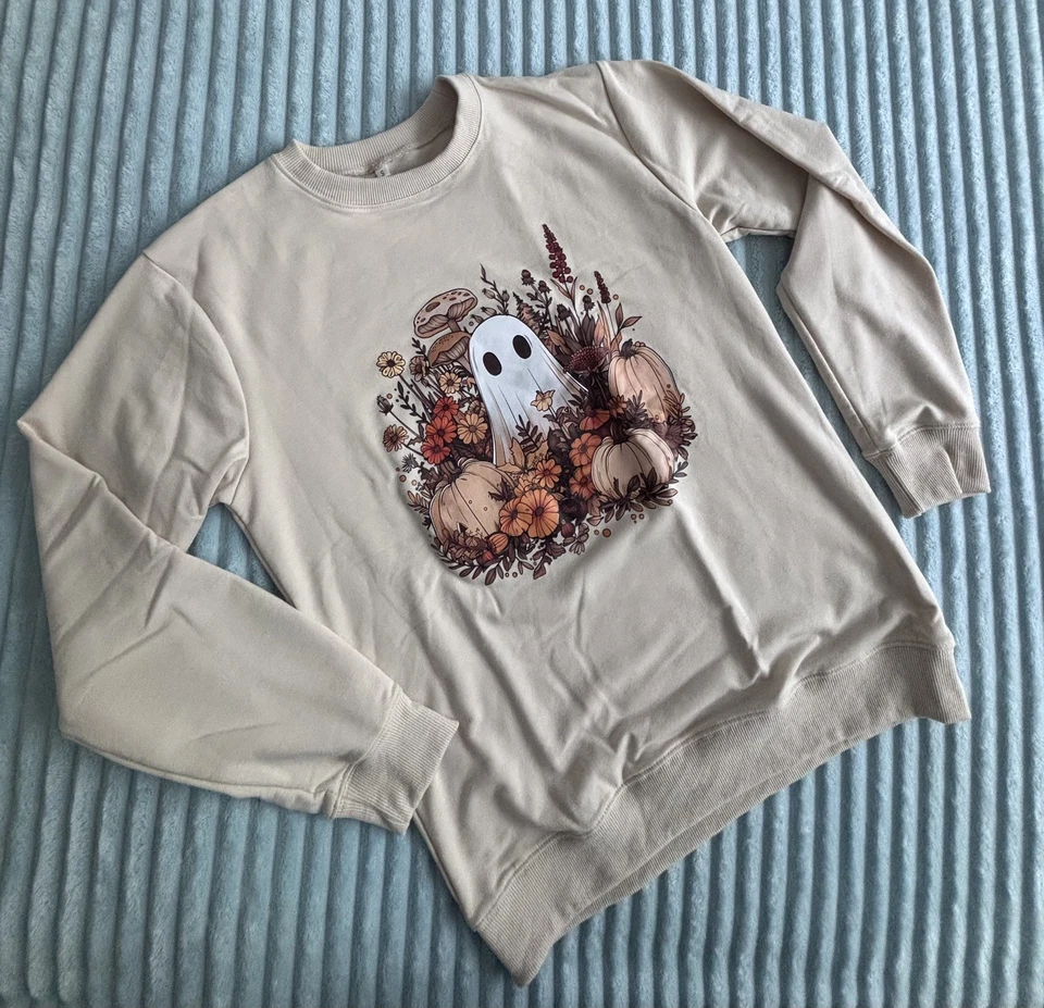 Halloween Sweatshirt • beige • Gr. S - Bild 1 von 1
