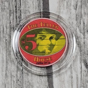 Vintage The Teller House Central City Colorado $5 Poker Chip - Picture 1 of 4
