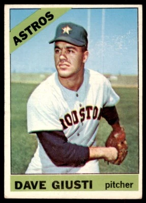 1966 Topps Baseball Card Dave Giusti D Houston Astros #258 - Image 1 of 2