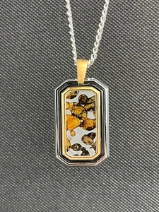 Sericho Single Sided Kenyan Olive Meteorite Pendant 25.9g (No Necklace Included) - Picture 1 of 2