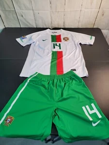 NIKE DRI FIT MONCHYS JERSEY AND SHORTS SET AUTHENTIC SA 2010 FIFA Portugal SzXL - Picture 1 of 16