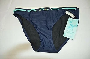 Eco Swim by Aqua Green Damen Badeanzug Bikinihose gefüttert marineblau Größe 14 neu mit Etikett - Bild 1 von 5