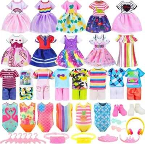 26 Pcs Chelsea Doll Clothes and Accessories Include 5 Tops 5 Pants for Boy Doll - Picture 1 of 6