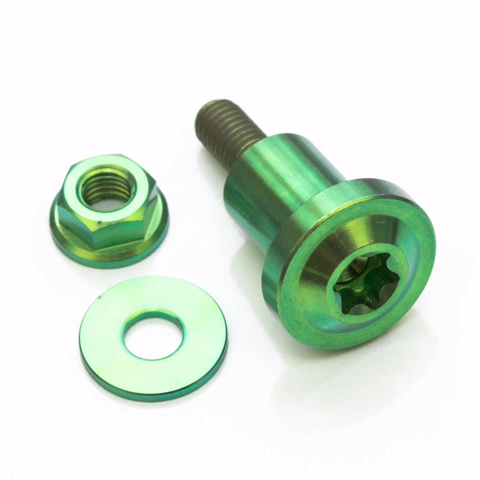 Depósito de cilindro maestro tornillo de montaje de titanio verde Ducati Hypermotard 698 Foto 1 de 1