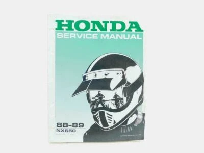 Manual de reparación Honda NX 650 fabricante de equipos originales para 1989 1988 Foto 1 de 4