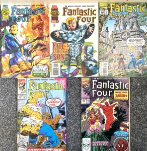 FANTASTIC FOUR. NUMBER'S 342 367 389 414 416. (5 ISSUE 1990-1996 LOT) 1ST SERIES - Picture 1 of 11