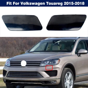 2Pcs Front Bumper Headlight Washer Nozzle Cap Cover For VW Touareg 2015-2018 - Picture 1 of 9