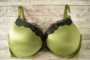 Victoria's Secret 36DD *BOMBSHELL* ADD 2 CUPS LACE TRIM PUSH-UP BRA Perfect Pear - Picture 1 of 6