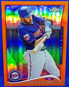 CHRIS COLABELLO 2014 Topps Chrome ORANGE REFRACTOR #84 Minnesota TWINS