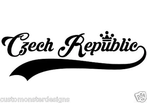 Czech Republic Sticker... Vinyl Wall Art Quote Decor Words Decals Sticker - Picture 1 of 2