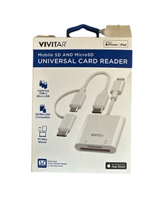 Vivitar Mobile SD And Micro SD Universal Card Reader. - Afbeelding 1 van 2