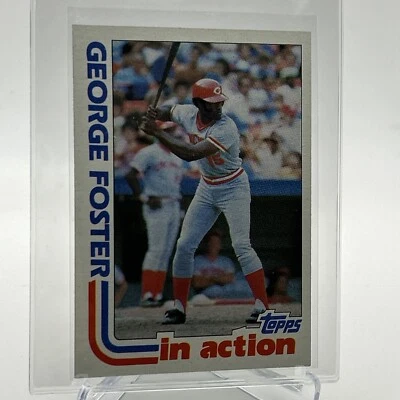 Tarjeta de béisbol 1982 Topps George Foster en acción #701 casi nueva-como nueva envío gratuito Foto 1 de 3