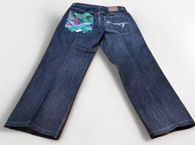 Coogi Jeans  Mens Size 38 x34 Embroidered Colorful Hip Hop Baggy Denim Y2K - Image 1 of 4