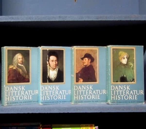 DANSK LITTERATUR HISTORIE lot 4 four Danish edition Runerme & Kierkegaard - Picture 1 of 6