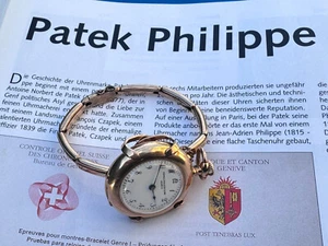 Antique Patek Philippe 18k 750 gold Pocket watch 32 mm with hand chain - Picture 1 of 17