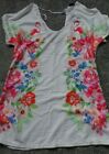 F&f Summer Holiday Cream Floral Top Size Small Must Go!!!!!!!