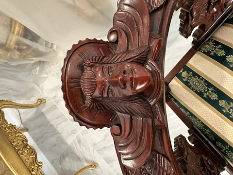 Hand carved Courting Chair Set Cover